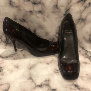 Stuart Weitzman 7.5 tortoise shell heels